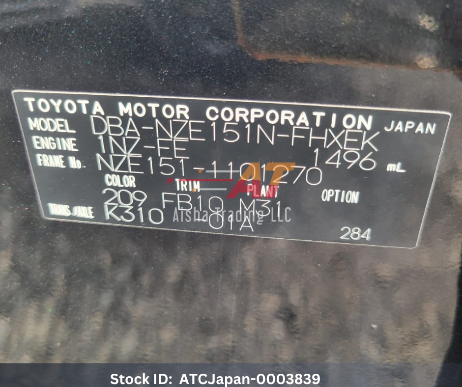 2011 Toyota Corolla Rumion